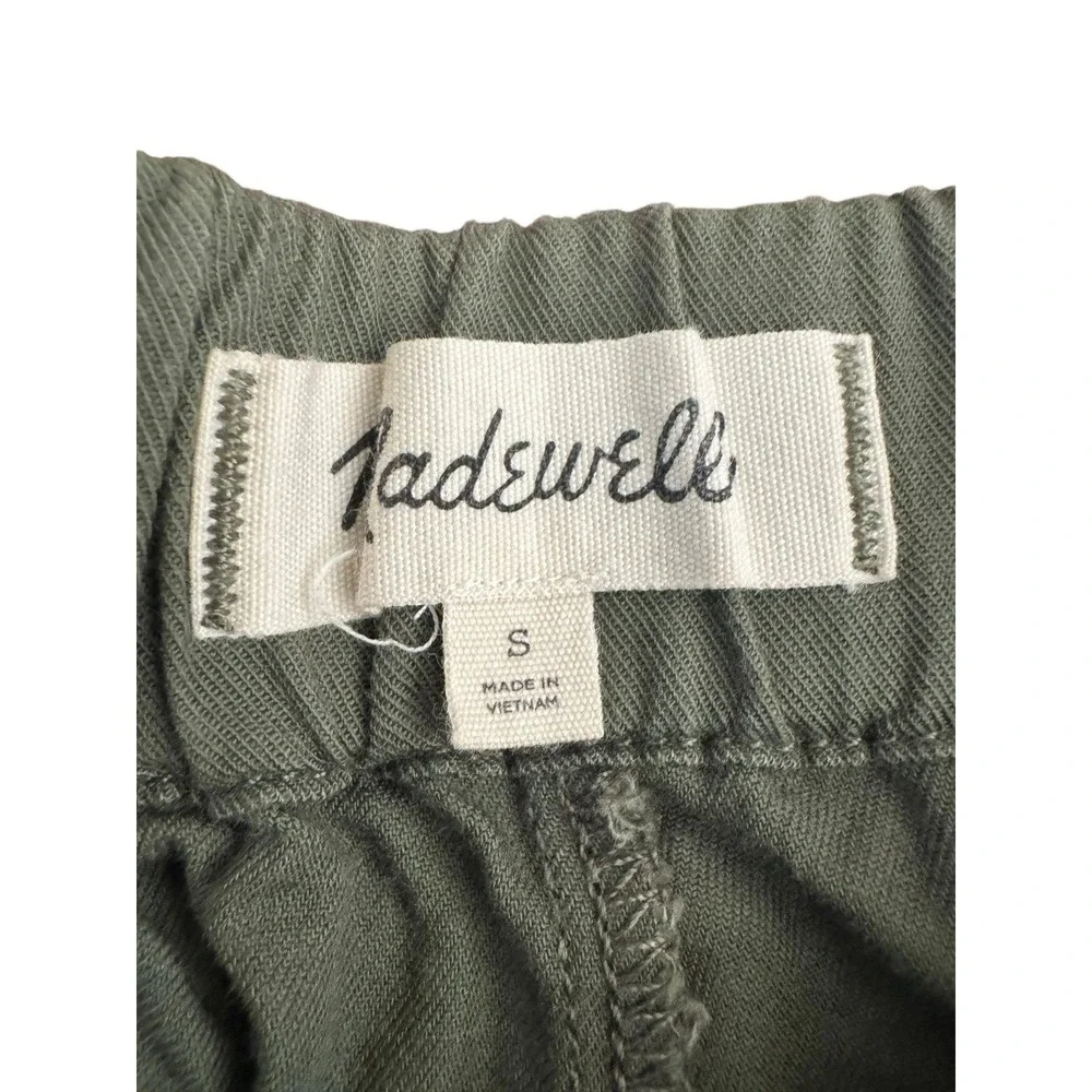 Madewell Women's Green Pull-On Shorts Size Small S | Casual Linen Blend - Picture 2 of 6